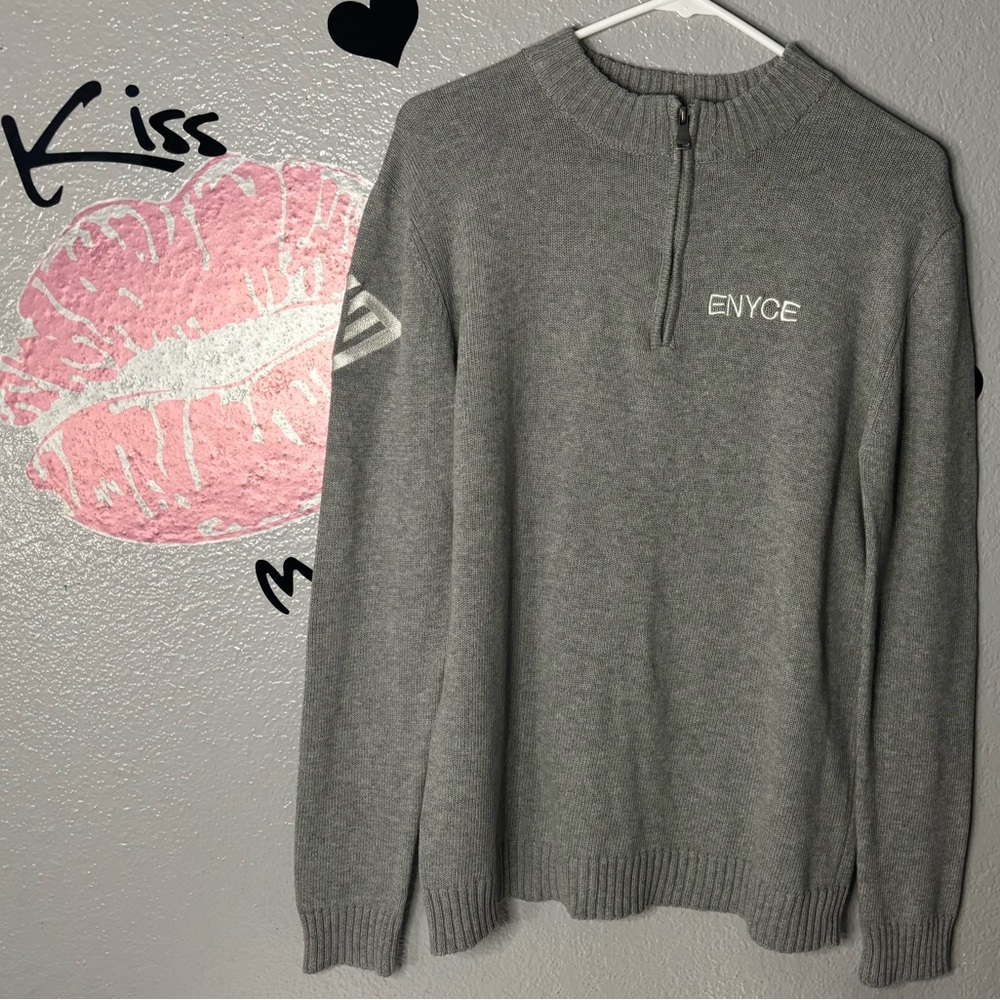 New Enyce Mens Half Zipper Sweater